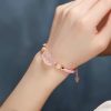 Pulseira de Cristal Rosa Pixiu para Proteção de Riqueza Pink Crystal Pixiu Wealth Protection Bracelet