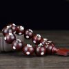 Pulsera de Sándalo Rojo Yin Yang: Armonía y Protección Red Sandalwood Yin Yang Harmony Bracelet