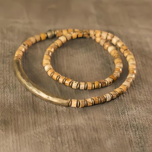 Pulsera de Armonía con Jaspe Imagen y Sodolita Pulsera de Armonía con Jaspe Imagen y Sodolita