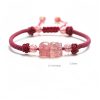 Pulsera de Protección Pixiu con Cuarzo Fresa Strawberry Quartz PiXiu Protection Bracelet