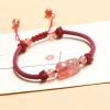 Pulsera de Protección Pixiu con Cuarzo Fresa Strawberry Quartz PiXiu Protection Bracelet