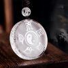 Colgante de Cristal Liuli Yin Yang de las Cinco Montañas Sagradas Taoístas Taoist Five Sacred Mountains Yin Yang Liuli Crystal Pendant