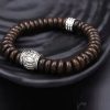Pulsera Tibetana de Cáscara de Coco Om Mani Padme Hum Tibetan Coconut Shell Om Mani Padme Hum Bracelet