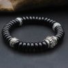 Pulsera Tibetana de Cáscara de Coco Om Mani Padme Hum Tibetan Coconut Shell Om Mani Padme Hum Bracelet