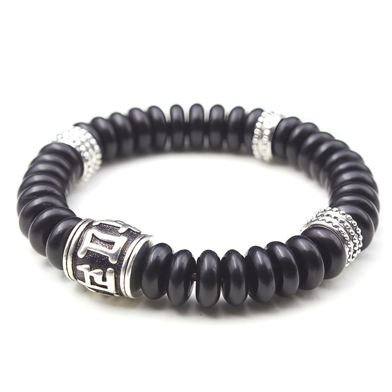 Pulsera Tibetana de Cáscara de Coco Om Mani Padme Hum Tibetan Coconut Shell Om Mani Padme Hum Bracelet