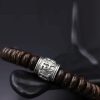 Pulsera Tibetana de Cáscara de Coco Om Mani Padme Hum Tibetan Coconut Shell Om Mani Padme Hum Bracelet