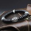 Pulsera Tibetana de Cáscara de Coco Om Mani Padme Hum Tibetan Coconut Shell Om Mani Padme Hum Bracelet