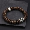 Pulsera Tibetana de Cáscara de Coco Om Mani Padme Hum Tibetan Coconut Shell Om Mani Padme Hum Bracelet