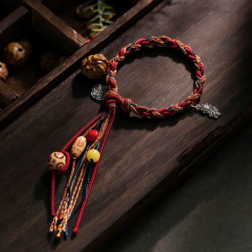Pulsera de Hilo Tibetana con Carpa Koi de Colores Pulsera de Hilo Tibetana con Carpa Koi de Colores