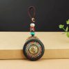 Llavero de Concha Tibetana Om Mani Padme Hum Tibetan Conch Om Mani Padme Hum Key Chain