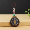Llavero de Concha Tibetana Om Mani Padme Hum Tibetan Conch Om Mani Padme Hum Key Chain