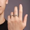 Anel Casal de Cobre Tibetano Om Mani Padme Hum Tibetan Copper Om Mani Padme Hum Couple Ring