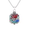 قلادة تعويذة سمك الكوي واللوتس النيبالية من النحاس Tibetan Copper Koi Fish Lotus Luck Ghau Pendant Necklace