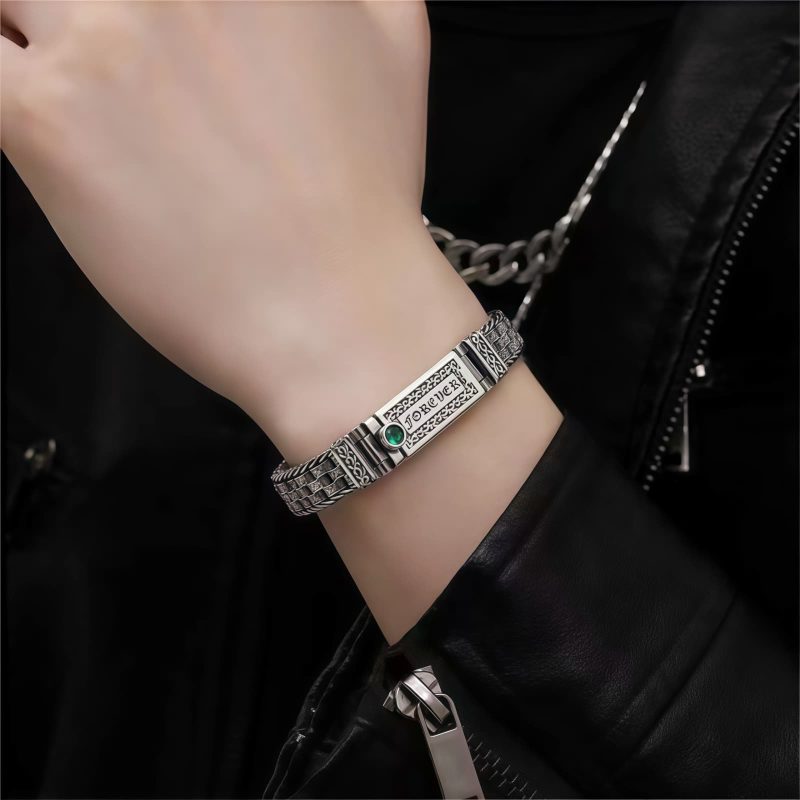 Pulseira Tibetana de Cobre Om Mani Padme Hum com Design de Flor para Paz Tibetan Copper Om Mani Padme Hum Flower Design Peace Bracelet