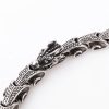 Collar y Pulsera de Acero de Titanio con Diseño de Dragón Tibetano Tibetan Dragon Pattern Titanium Steel Necklace & Bracelet