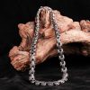 Collar y Pulsera de Acero de Titanio con Diseño de Dragón Tibetano Tibetan Dragon Pattern Titanium Steel Necklace & Bracelet