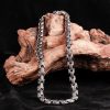 Collar y Pulsera de Acero de Titanio con Diseño de Dragón Tibetano Tibetan Dragon Pattern Titanium Steel Necklace & Bracelet
