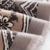 Chal envolvente con estampado floral tibetano Tibetan Floral Pattern Shawl Wrap