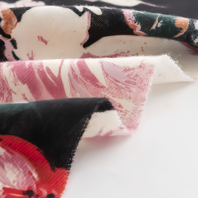 チベットの花柄ショール - 温かい快適なスカーフ Tibetan Flower Print Shawl - Cozy Warm Scarf