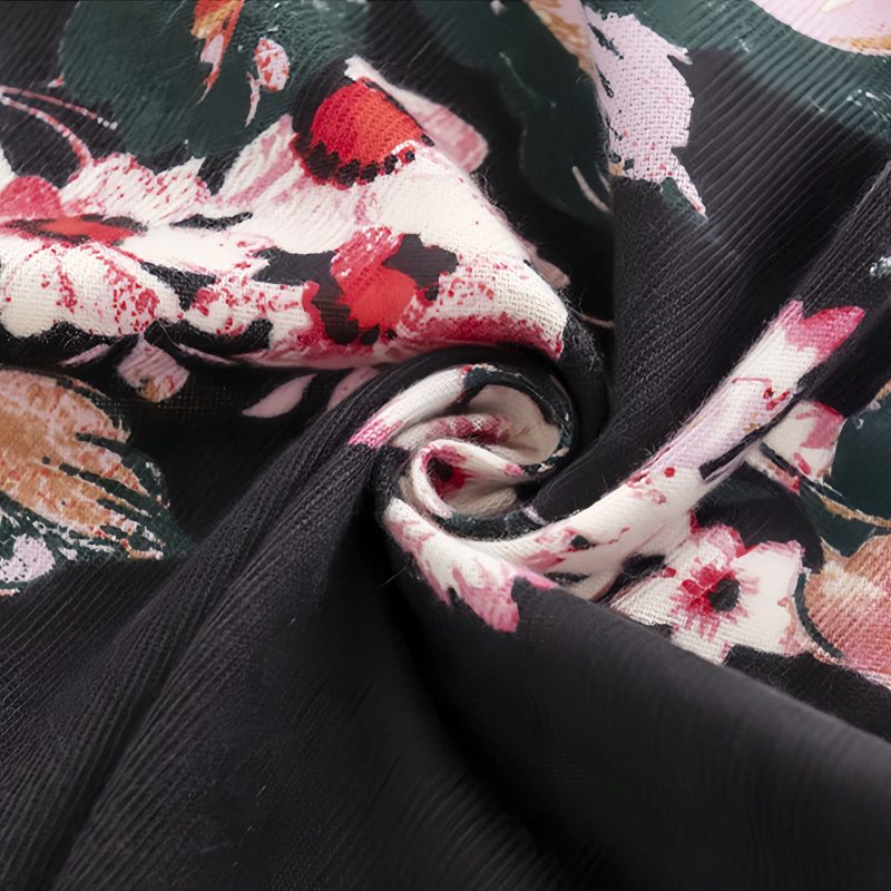 チベットの花柄ショール - 温かい快適なスカーフ Tibetan Flower Print Shawl - Cozy Warm Scarf