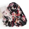 チベットの花柄ショール - 温かい快適なスカーフ Tibetan Flower Print Shawl - Cozy Warm Scarf