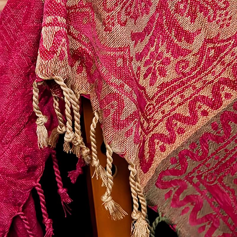 Manta Floral Tibetana Teñida a Mano Tibetan Hand-Dyed Floral Blanket