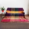 Manta Floral Tibetana Teñida a Mano Tibetan Hand-Dyed Floral Blanket