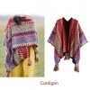 Xale Tibetano de Malha com Franjas Tibetan Knitted Tassel Shawl