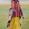 Xale Tibetano de Malha com Franjas Tibetan Knitted Tassel Shawl