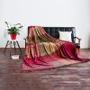 Mantas Tibetanas Teñidas a Mano Multicolores Tibetan Multicolored Hand-Dyed Blanket
