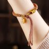 Gelang Pesona Ruyi Om Mani Padme Hum Berwarna-warni Tibet Tibetan Multicolored Om Mani Padme Hum Ruyi Charm Bracelet