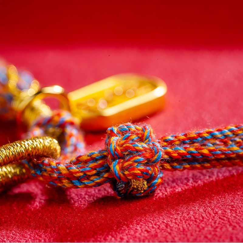Gelang Pesona Ruyi Om Mani Padme Hum Berwarna-warni Tibet Tibetan Multicolored Om Mani Padme Hum Ruyi Charm Bracelet