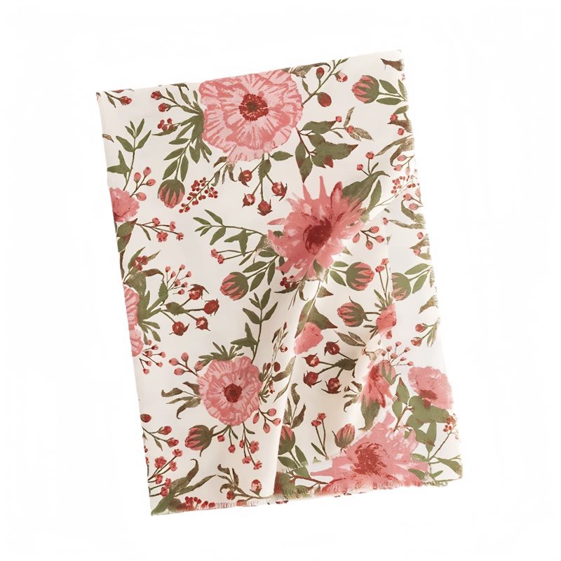 Chal cálido con estampado floral tibetano Tibetan Warm Floral Print Shawl