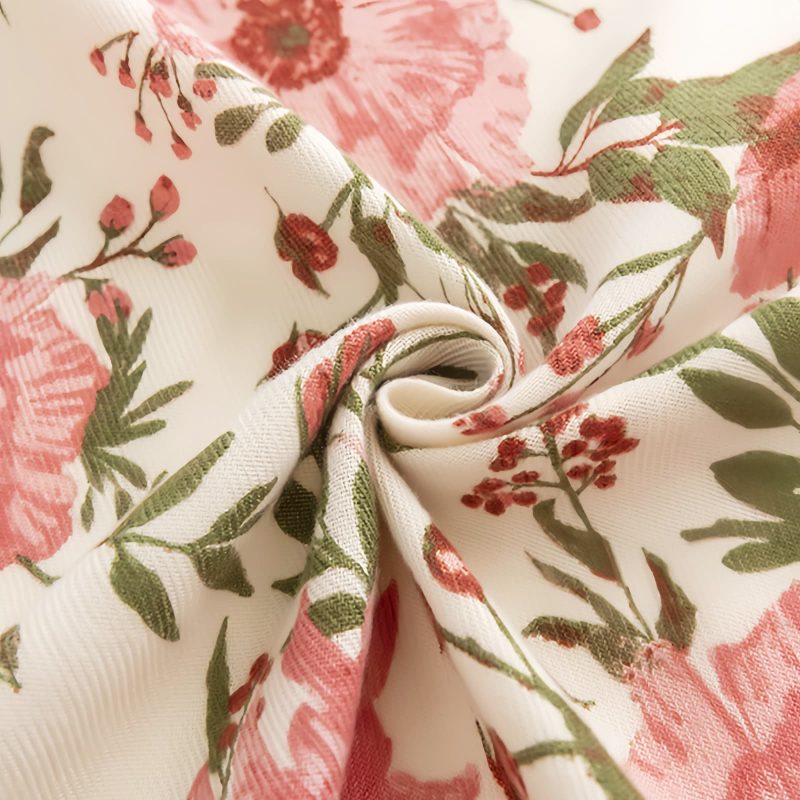 Chal cálido con estampado floral tibetano Tibetan Warm Floral Print Shawl