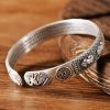 Pulsera de Abundancia de Riqueza de Cobre Blanco Tibetano Tibetan White Copper Wealth Abundance Bracelet