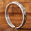 Pulsera de Abundancia de Riqueza de Cobre Blanco Tibetano Tibetan White Copper Wealth Abundance Bracelet