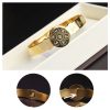 Pulsera Tibetana de Acero de Titanio con Símbolos Yin Yang y Loto Tibetan Titanium Steel Yin Yang Lotus Bracelet