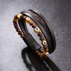 Pulseira de Proteção Olho Grego com Olho de Tigre Tiger Eye Evil Eye Protection Bracelet
