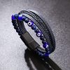 Pulseira de Proteção Olho Grego com Olho de Tigre Tiger Eye Evil Eye Protection Bracelet