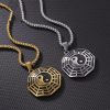 Collar de Equilibrio Yin Yang de Acero de Titanio Yin Yang Titanium Steel Balance Necklace