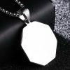 Collar de Equilibrio Yin Yang de Acero de Titanio Yin Yang Titanium Steel Balance Necklace
