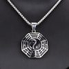 Collar de Equilibrio Yin Yang de Acero de Titanio Yin Yang Titanium Steel Balance Necklace