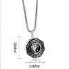 Collar de Equilibrio Yin Yang de Acero de Titanio Yin Yang Titanium Steel Balance Necklace
