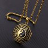 Collar de Equilibrio Yin Yang de Acero de Titanio Yin Yang Titanium Steel Balance Necklace