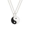 陰陽ヘマタイトカップルネックレス Yin Yang Hematite Couple Necklace