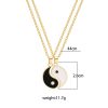 陰陽ヘマタイトカップルネックレス Yin Yang Hematite Couple Necklace