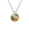 Collar con colgante de acero de titanio con diseño Yin Yang, pez Koi y dragón Yin Yang Koi Fish Dragon Titanium Steel Pendant Necklace