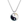Collar con colgante de acero de titanio con diseño Yin Yang, pez Koi y dragón Yin Yang Koi Fish Dragon Titanium Steel Pendant Necklace