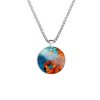 Collar con colgante de acero de titanio con diseño Yin Yang, pez Koi y dragón Yin Yang Koi Fish Dragon Titanium Steel Pendant Necklace