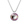 Collar con colgante de acero de titanio con diseño Yin Yang, pez Koi y dragón Yin Yang Koi Fish Dragon Titanium Steel Pendant Necklace
